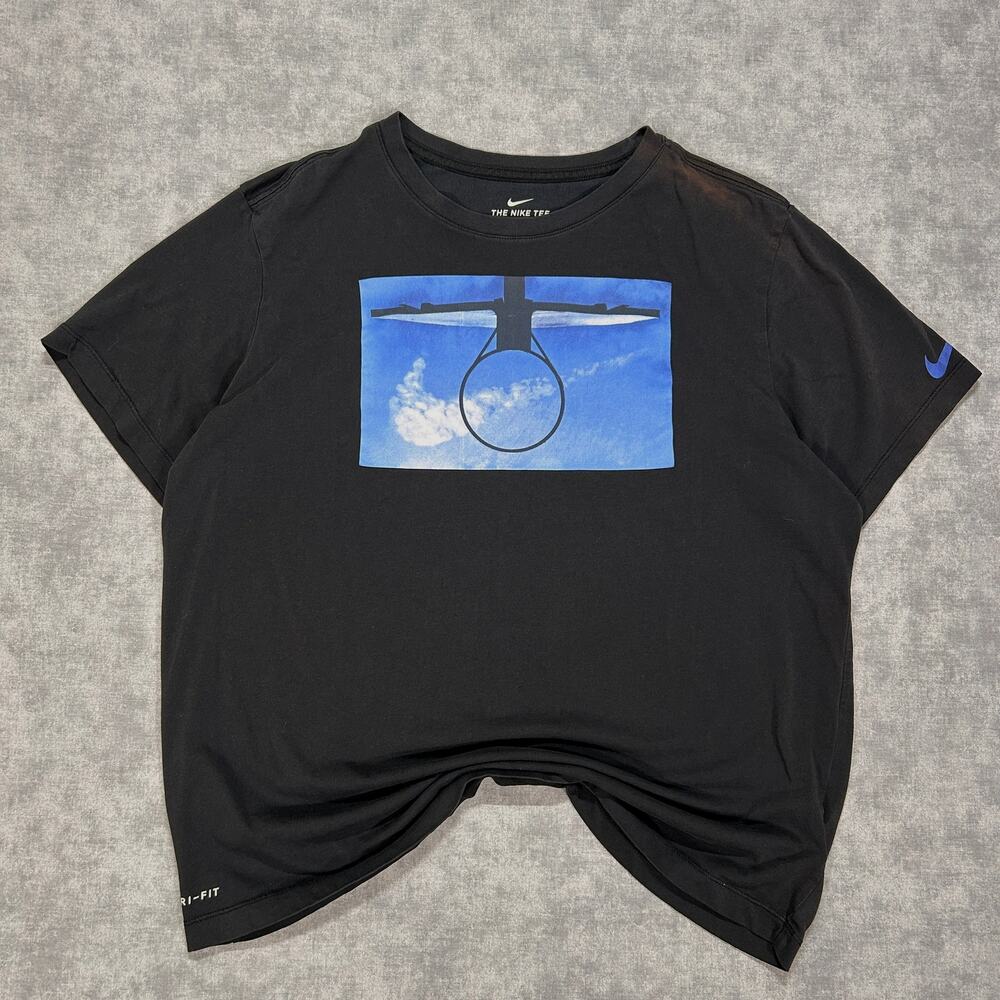 Nike Dri-Fit "Daydream" basketball hoop graphic athletic tshirt mens XL - Picture 1 of 10